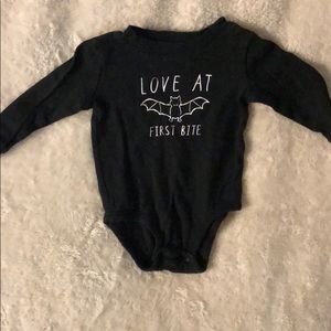Gender neutral long sleeve onesie